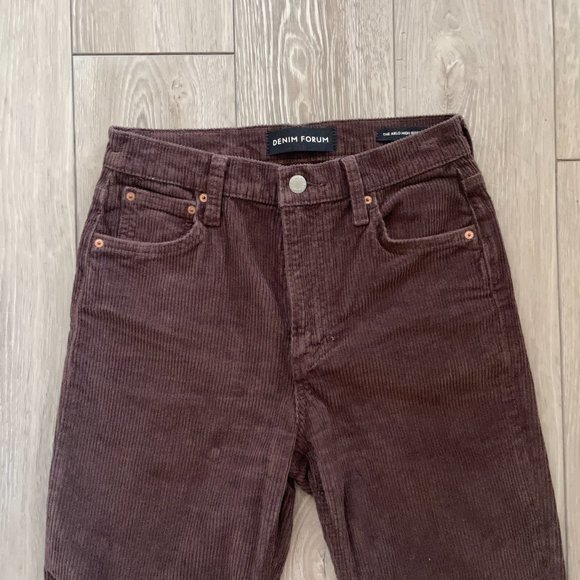 Aritzia | Denim Forum Arlo Hi-Rise Straight Corduroy Pant - Size 26 - Picture 4 of 13